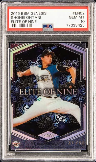 2016 Bbm Genesis Elite Of Nine Shohei Ohtani #En02 card image