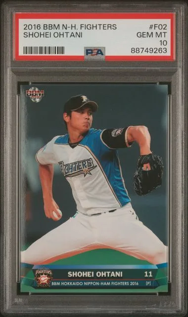 2016 BBM Hokkaido Nippon-Ham Fighters Shohei Ohtani #F02 card image