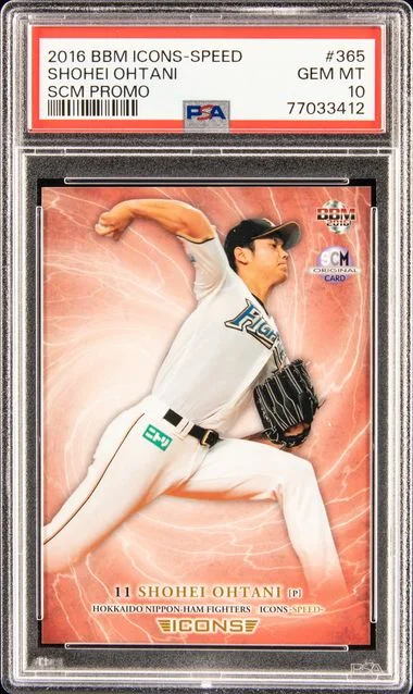 2016 BBM Icons Speed SCM Promo Shohei Ohtani #365 card image