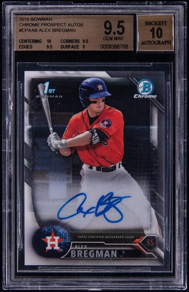 2016 Bowman Chrome Alex Bregman Prospect Autographs #CPAAB card image