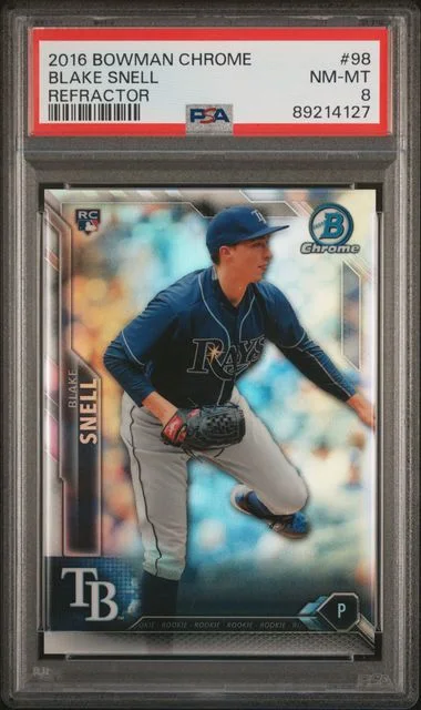 2016 Bowman Chrome Blake Snell Refractor #98 card image