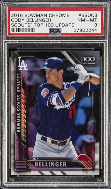 2016 Bowman Chrome Cody Bellinger Scouts' Top 100 Update #BSU-CB card image