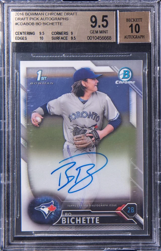 2016 Bowman Chrome Draft Bo Bichette Pick Autographs #CDA-BOB card image