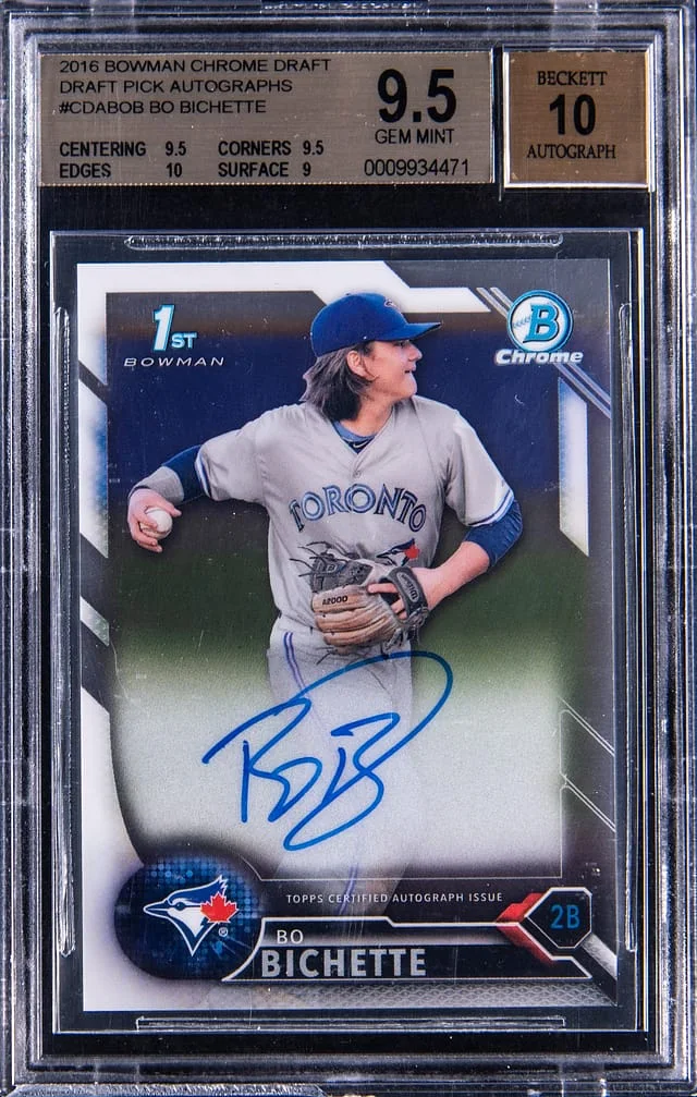 2016 Bowman Chrome Draft Bo Bichette Draft Pick Autographs #CDABOB card image