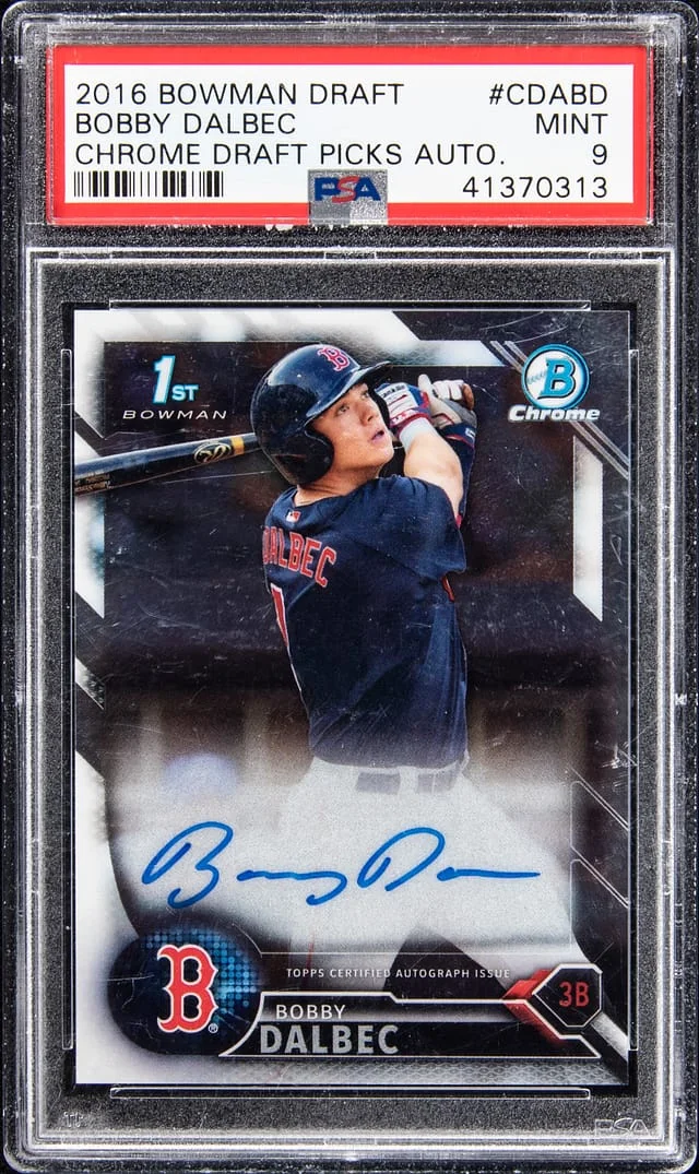 2016 Bowman Chrome Draft Bobby Dalbec Picks Autographs #CDABD card image