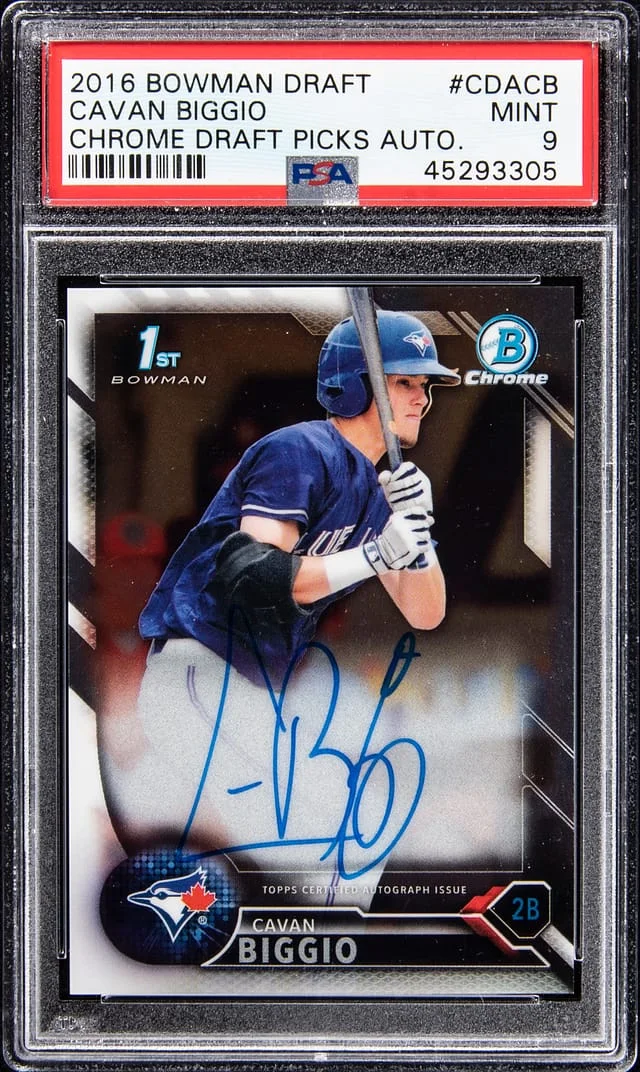 2016 Bowman Chrome Draft Cavan Biggio Picks Autographs #CDACB card image