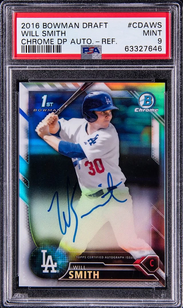 2016 Bowman Chrome Draft Will Smith Autograph Refractor #CDAWS card image