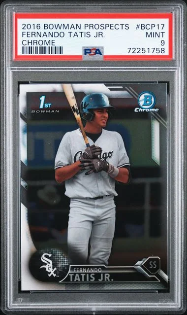 2016 Bowman Chrome Fernando Tatis Jr Prospect Gold Refractor #BCP17 card image