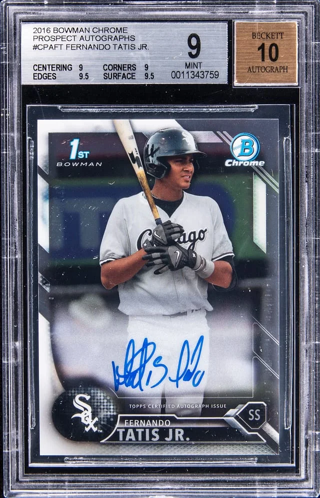 2016 Bowman Chrome Fernando Tatis Jr. Prospect Autographs #CPAFT card image
