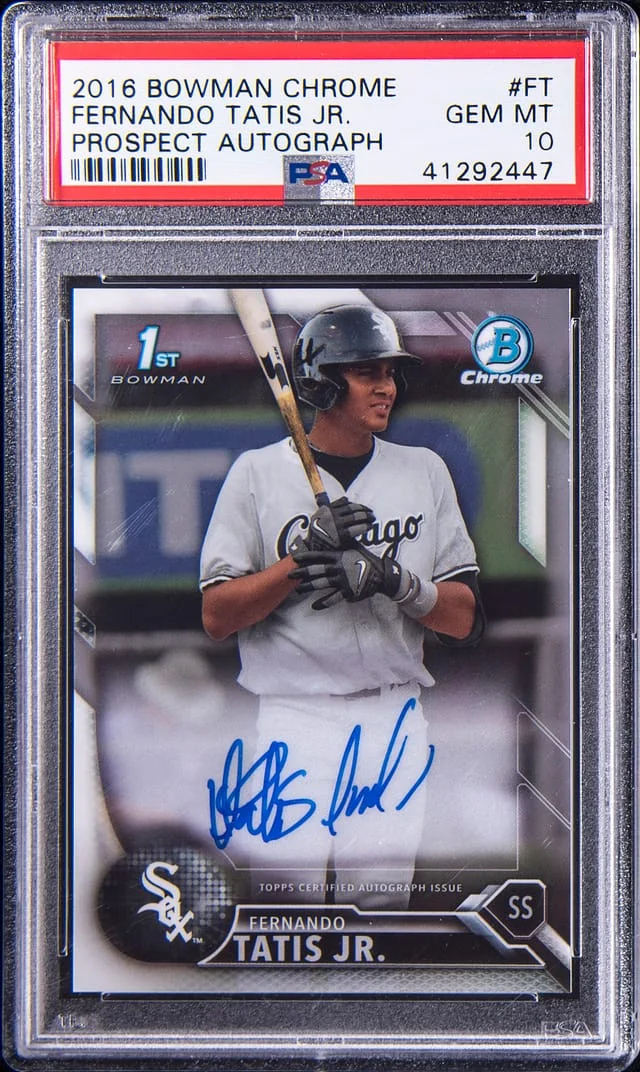 2016 Bowman Chrome Fernando Tatis Jr Prospect Autograph - Refractor #FT card image