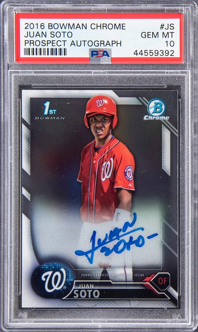 2016 Bowman Chrome Juan Soto Prospect Autograph #CRA-JS card image