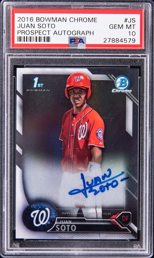 2016 Bowman Chrome Juan Soto Prospect Autograph #JS card image