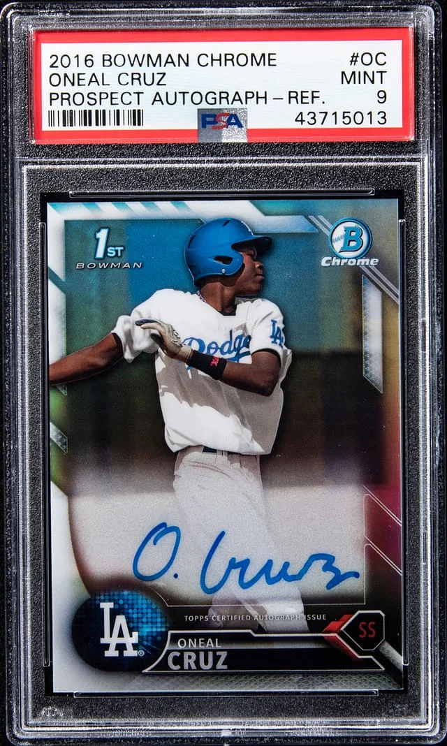 2016 Bowman Chrome Oneal (Oneil) Cruz Prospect Autographs Refractor #BCAP-OC card image