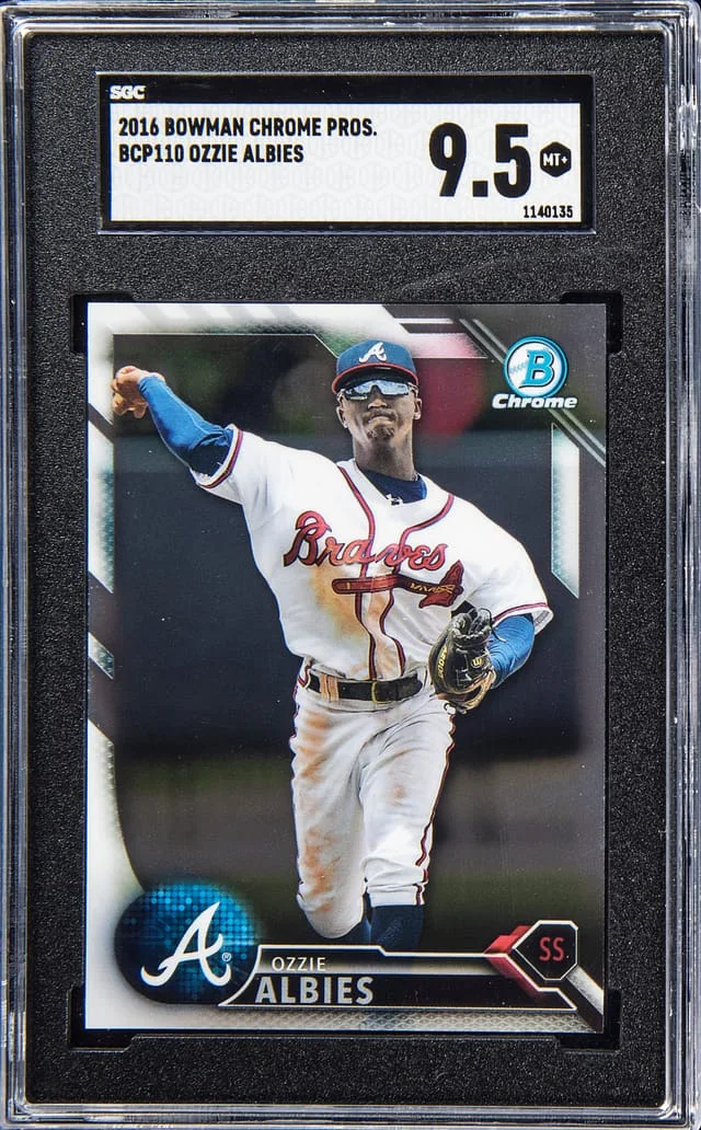 2016 Bowman Chrome Ozzie Albies Prospect #BCP110 card image