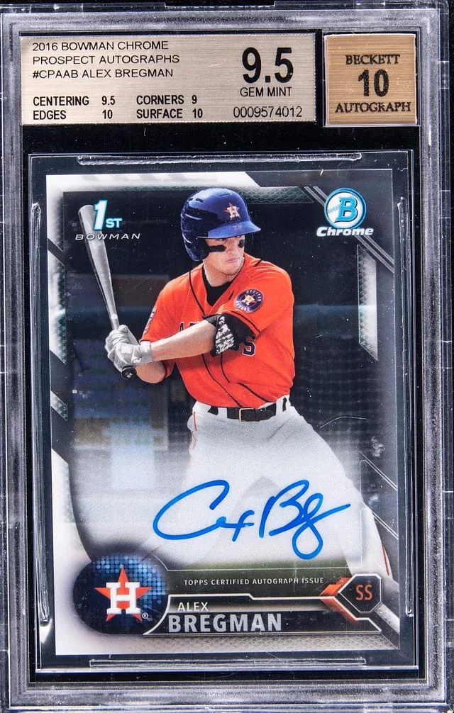 2016 Bowman Chrome Prospects Alex Bregman Autograph #CPA-AB card image