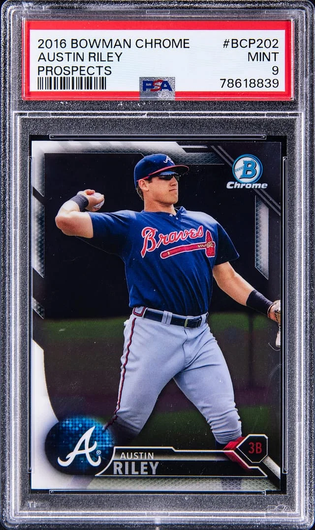 2016 Bowman Chrome Prospects Austin Riley #BCP202 card image