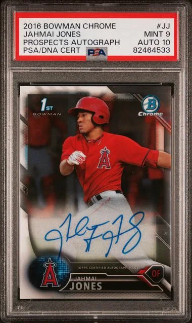 2016 Bowman Chrome Prospects Jahmai Jones Autograph #JJ card image