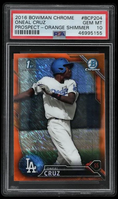 2016 Bowman Chrome Prospects Oneal Cruz #BCP204 card image