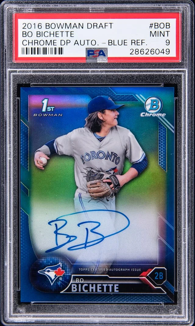 2016 Bowman Draft Bo Bichette Chrome Draft Picks Autograph #CDA-BOB card image