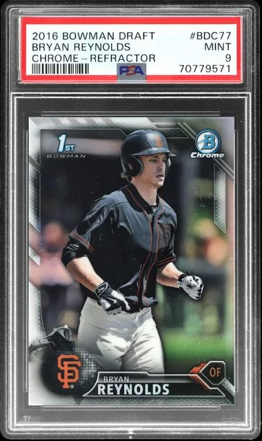 2016 Bowman Draft Bryan Reynolds Chrome Refractor #BDC-77 card image