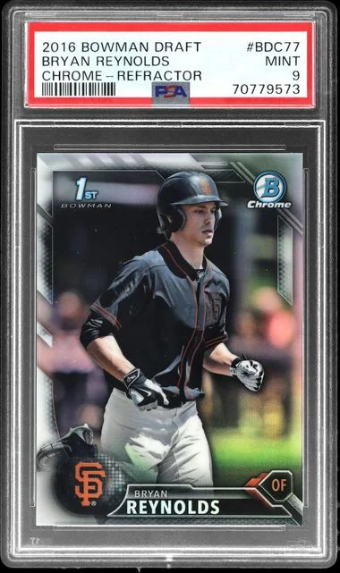 2016 Bowman Draft Bryan Reynolds Cards Chrome-Refractor #BDC77 card image