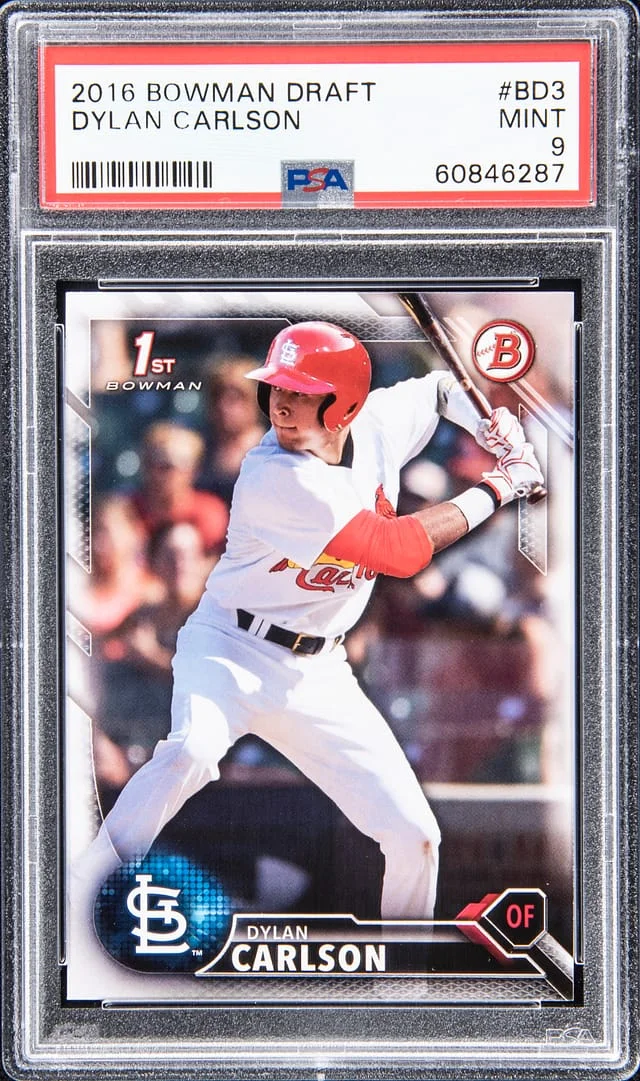 2016 Bowman Draft Dylan Carlson #BD-3 card image