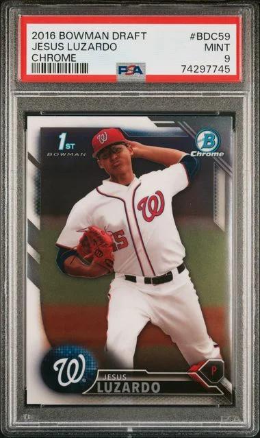2016 Bowman Draft Jesus Luzardo Chrome #BDC-59 card image