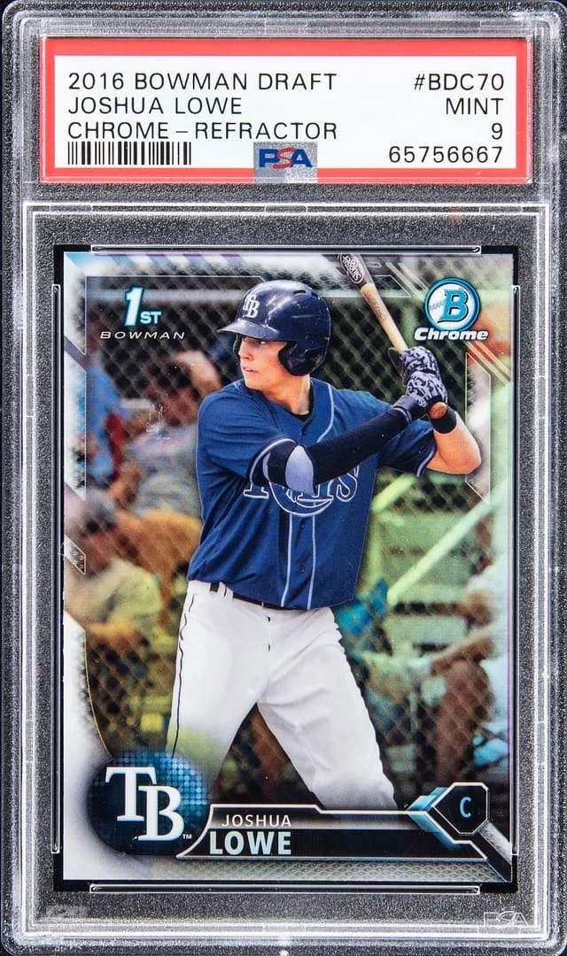 2016 Bowman Draft Joshua Lowe Chrome Refractor #BDC-70 card image