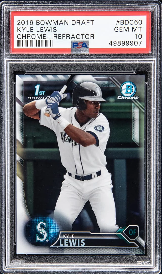 2016 Bowman Draft Kyle Lewis Chrome Refractor #BDC-60 card image