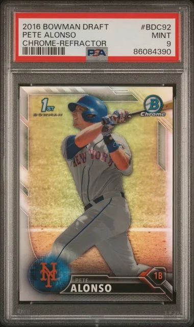 2016 Bowman Draft Pete Alonso Chrome-Refractor #BDC92 card image