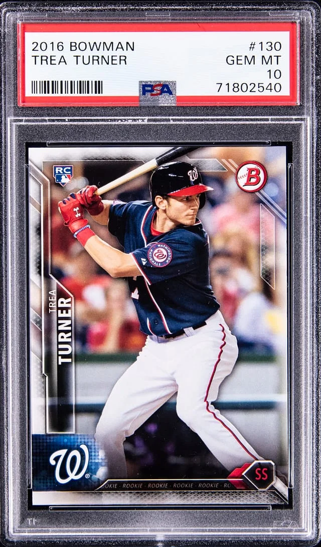 2016 Bowman Trea Turner #130 card image