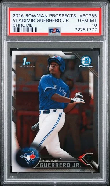 2016 Bowman Vladimir Guerrero Jr. Prospects Chrome #BCP55 card image