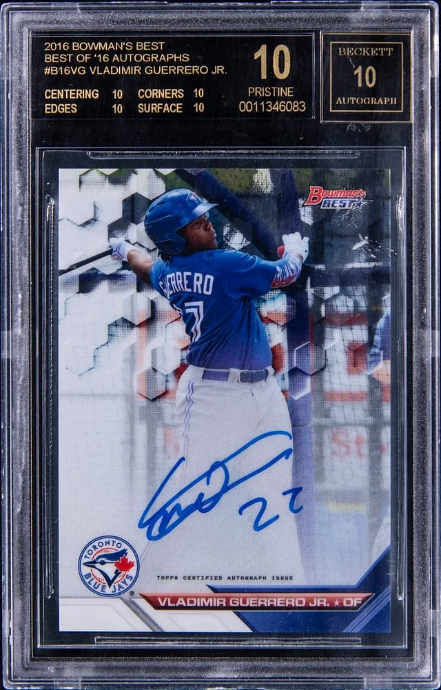 2016 Bowman's Best Vladimir Guerrero Jr. Of '16 Autographs #B16-VG card image