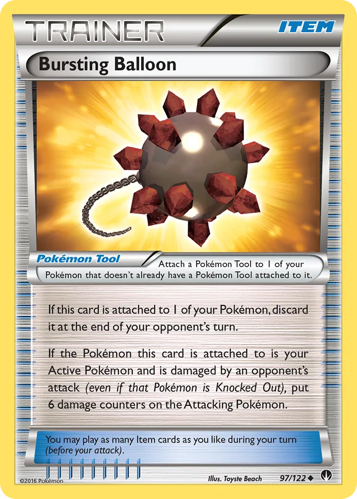 2016 BREAKpoint Bursting Balloon Uncommon #097/122 Uncommon card image