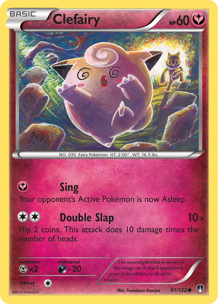 2016 BREAKpoint Clefairy Common #081/122 Common card image