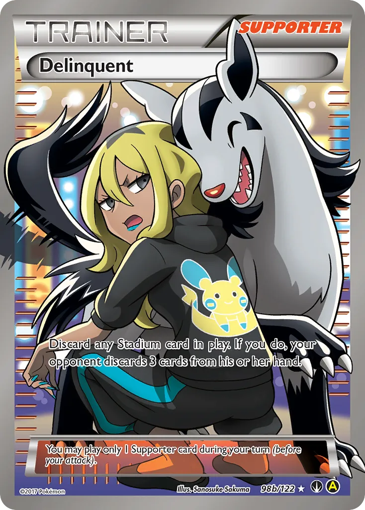 2016 BREAKpoint Delinquent #098B/122 Rare Ultra card image