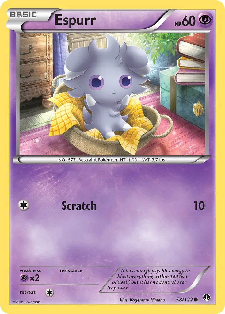2016 BREAKpoint Espurr Common #058/122 Common card image