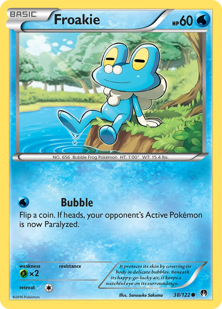 2016 BREAKpoint Froakie Common #038/122 Common card image