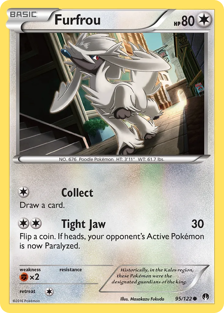2016 BREAKpoint Furfrou Common #095/122 Common card image