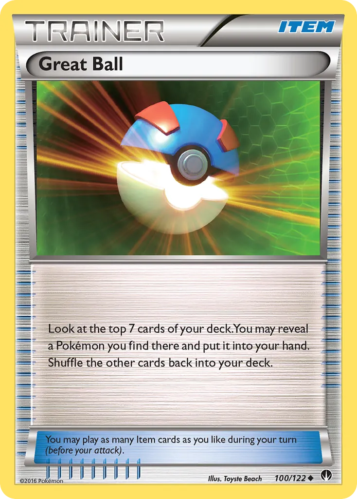 2016 BREAKpoint Great Ball Uncommon #100/122 Uncommon card image