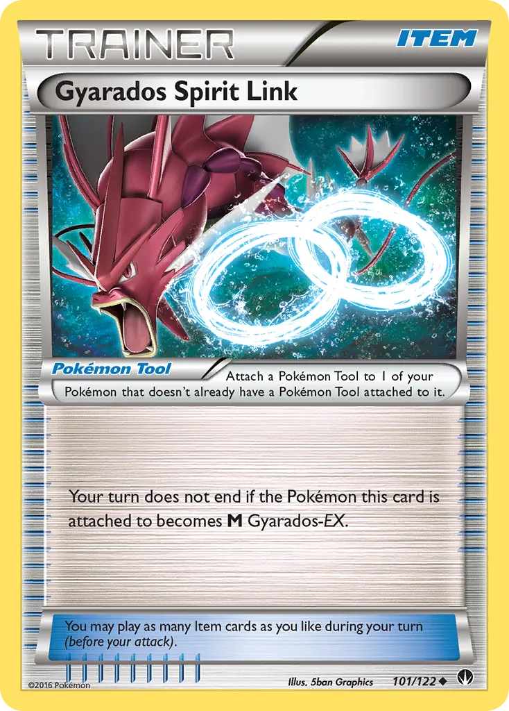 2016 BREAKpoint Gyarados Spirit Link Uncommon #101/122 Uncommon card image