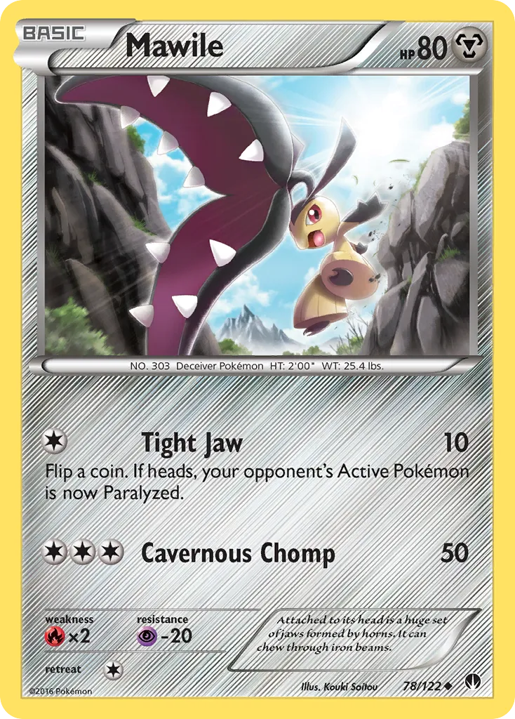 2016 BREAKpoint Mawile Uncommon #078/122 Uncommon card image