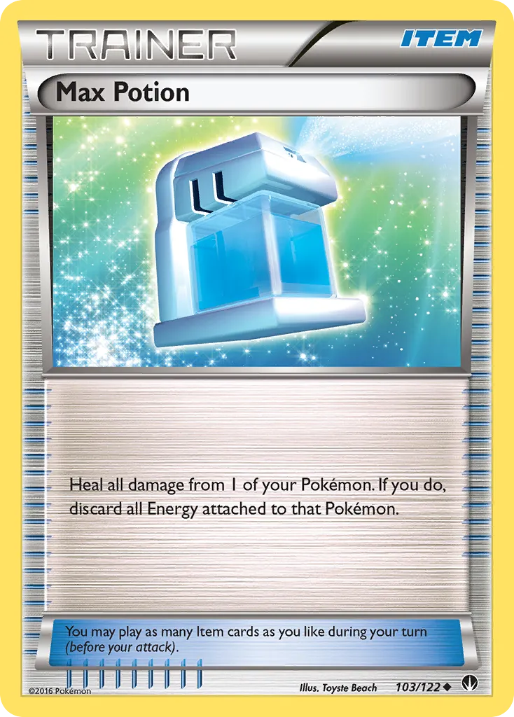 2016 BREAKpoint Max Potion Uncommon #103/122 Uncommon card image