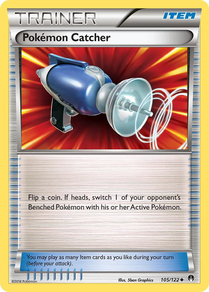 2016 BREAKpoint Pokémon Catcher Uncommon #105/122 Uncommon card image