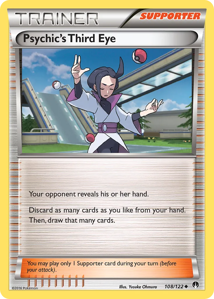 2016 BREAKpoint Psychic's Third Eye Uncommon #108/122 Uncommon card image
