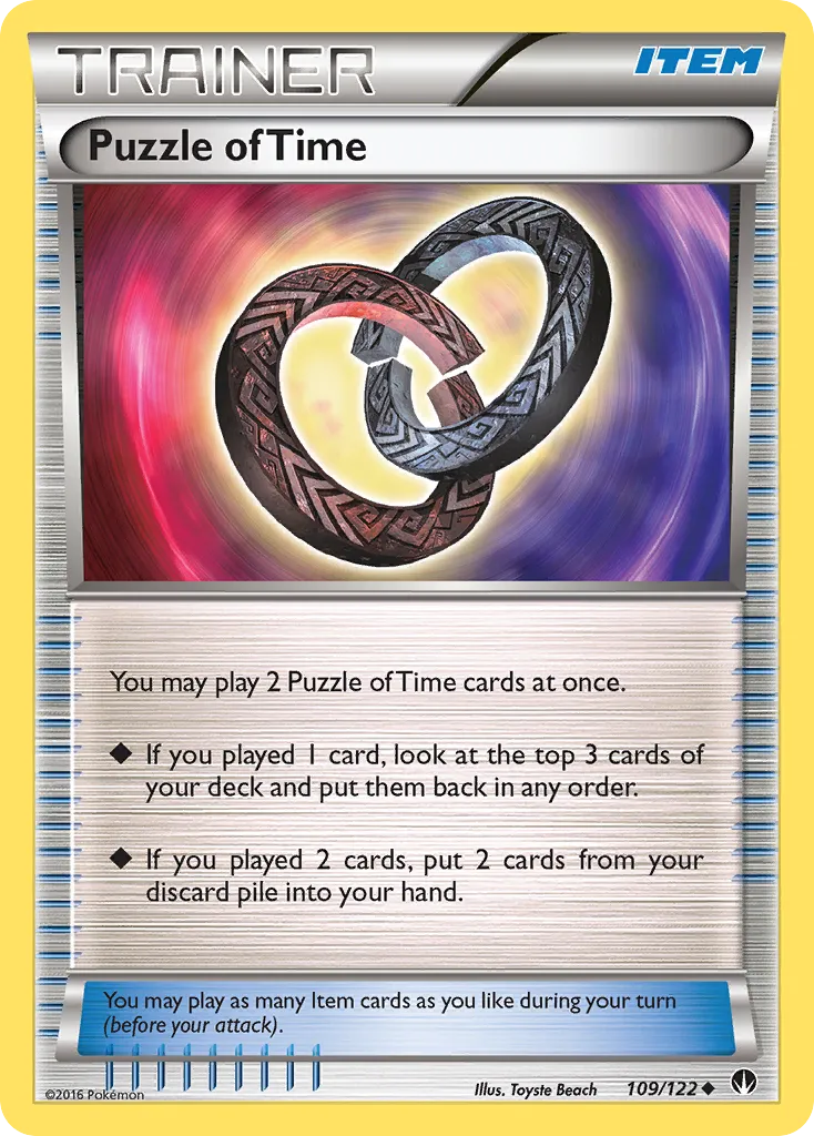 2016 BREAKpoint Puzzle of Time #109/122 Uncommon card image