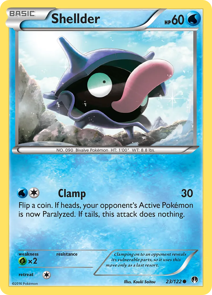 2016 BREAKpoint Shellder #023/122 Common card image