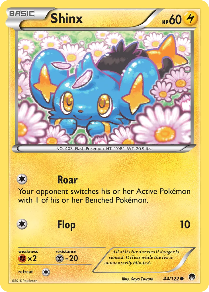 2016 BREAKpoint Shinx Common #044/122 Common card image