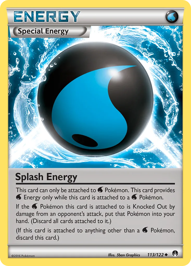 2016 BREAKpoint Splash Energy Uncommon #113/122 Uncommon card image