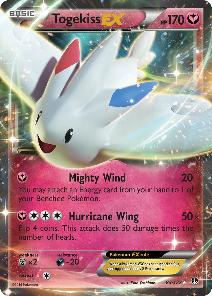 2016 BREAKpoint Togekiss-EX Rare Holo EX #083/122 Rare Holo EX card image